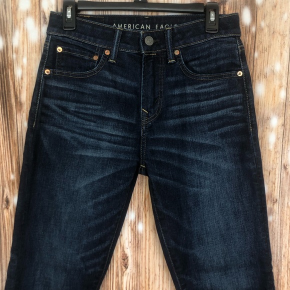 American Eagle Outfitters Airflex+ Athletic Fit Blue Jeans - Picture 2 of 13